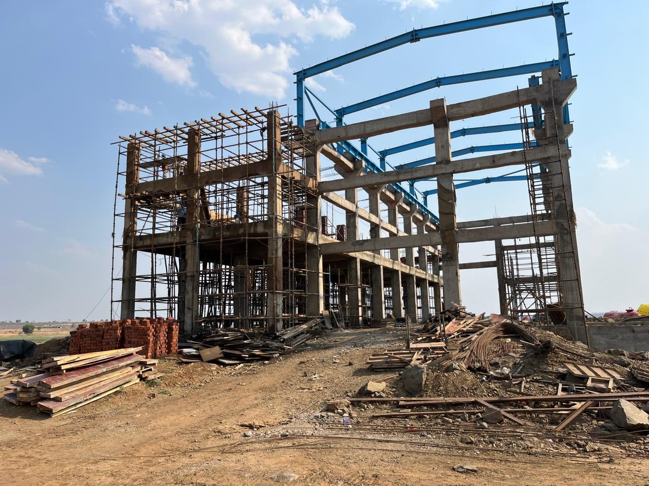 Construction progress under monitoring